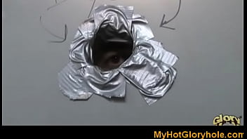 Black girl gloryhole interracial blowjob 7