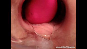Sexy girls uses speculum and vibrator  