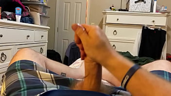 Jerking out a fat load for my step daddy