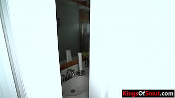 Step son and step mom fuck in the toilet