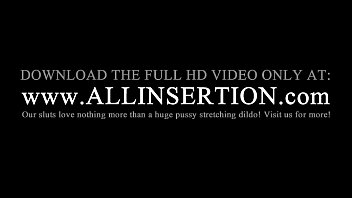 Chesty blonde dildo teasing her hungry cunt