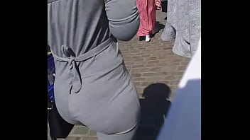 booty, ass, ebony, candid