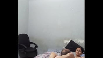 Daddy is eating and licking sweet pussy , rub cock on petite pussy