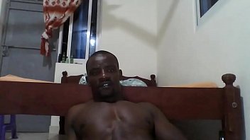 Str8 Black Kenyan Stud Cums On Cam For Some Money
