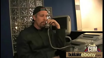 Ebony babe in group fucking 20