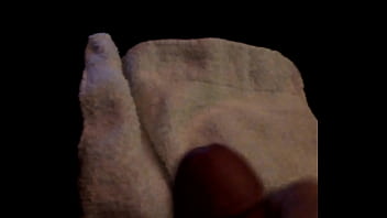 A few seconds of stroking and I shoot cum everywhere