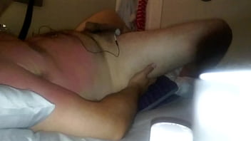 Very hard fast whipping of penis...