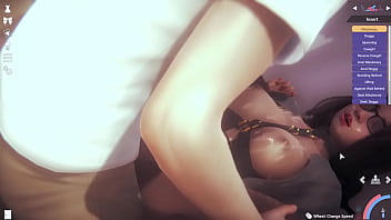 Animated teen girl in awesome scene...