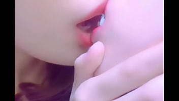 Asian girls kiss