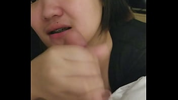 My asian gf sucking my dick