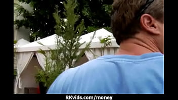 Sexy wild chick gets paid to fuck 4