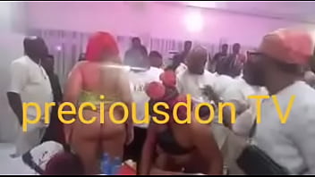 See The Hot Strippers Section At Obi Cubana Burial...