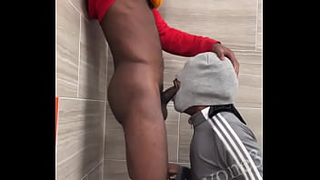 Dl Athlete With Dick Getting Sucked In Market Bathroom...