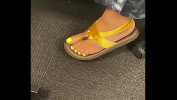 sexy feet, yellow toes, ebony, black feet