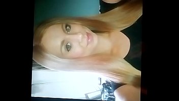 My Hot Cum on that Blonde Doll Face - Hot Cumming Tribute