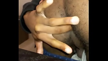 Fingering my hairy asshole