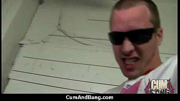 Ebony slut blows a group of horny dudes 24