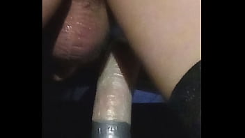 Solo anal masturbation