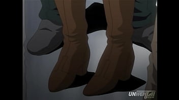 Hentai &ndash_ _Groping a Hot Busty Blonde MILF on a Public Train [UNCENSORED]