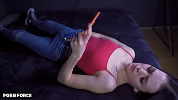 Beautiful Step Sister Watches Porn And Masturbates - Real ...