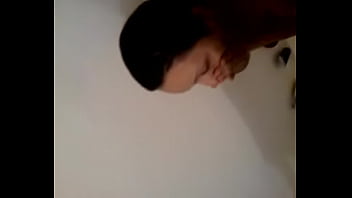 sexy 38d babe shy in shower