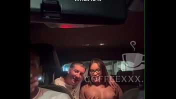 HUSBAND offered HOT WIFE to the UBER DRIVER!! GIFTED NEGÃO who didn't waste time ate his NAUGHTY WIFE'S ASS - Lina Nakamura - John Coffee - lewa