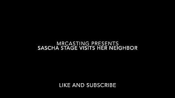 Sascha Stage Visits her Neighbor
