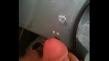 Cumming in the porta john at annual training 1