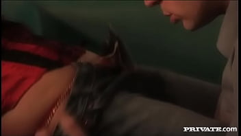 Blonde Alexis Sucks and Fucks Her Man and Gets Some Cum on Her Ass