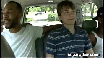 Black Gay Dude Get His Big Dick SUcked By White Twink 12