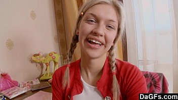 Dagfs - Busty Young Brunette Prefers A Big Toy Than A Cock