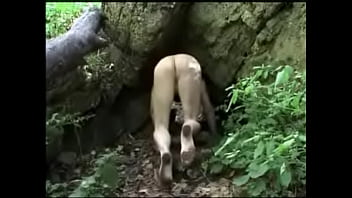 Nude caving and rock climbing 1...