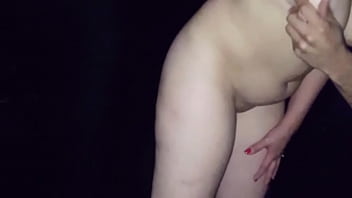 Wife groped by strangers in a sexshop glory hole