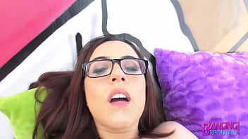 glasses, ball licking, deepthroat, blowjob