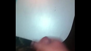 Small Cock Blows Big Load on Table...