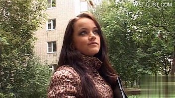 Sexy housewife first cum swallow