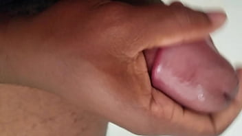 cumshot, black cock, solo, masturbation