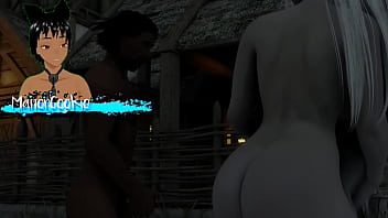 Skyrim B and L mod - Going out and fucking a hot goth Vampire and having an orgy