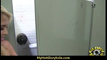 Horny ebony suck the juice from big white gloryhole 11