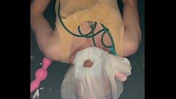Gagging close up...