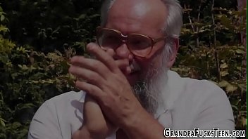 Teen bent over for cum