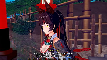 Onna-Meisterin im Schatten-Dojo-Fick