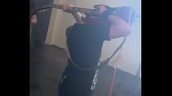 INSANE GUITAR SHRED BEHIND BACK
