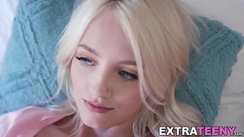 Facial Teen Blonde Petite Blowjob Doggystyle POV Tiny Big cock Big dick Small...