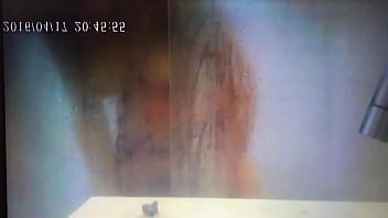 German wife cum in shower - Hide Cam