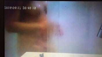 German wife cum in shower - Hide Cam