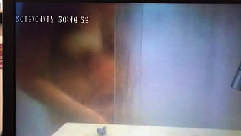 German wife cum in shower - Hide Cam