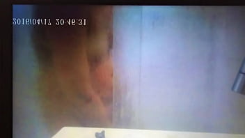 German wife cum in shower - Hide Cam