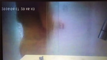 German wife cum in shower - Hide Cam