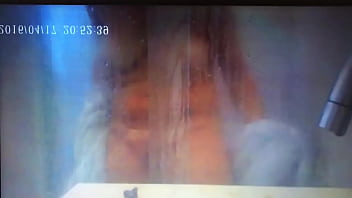 German wife cum in shower - Hide Cam